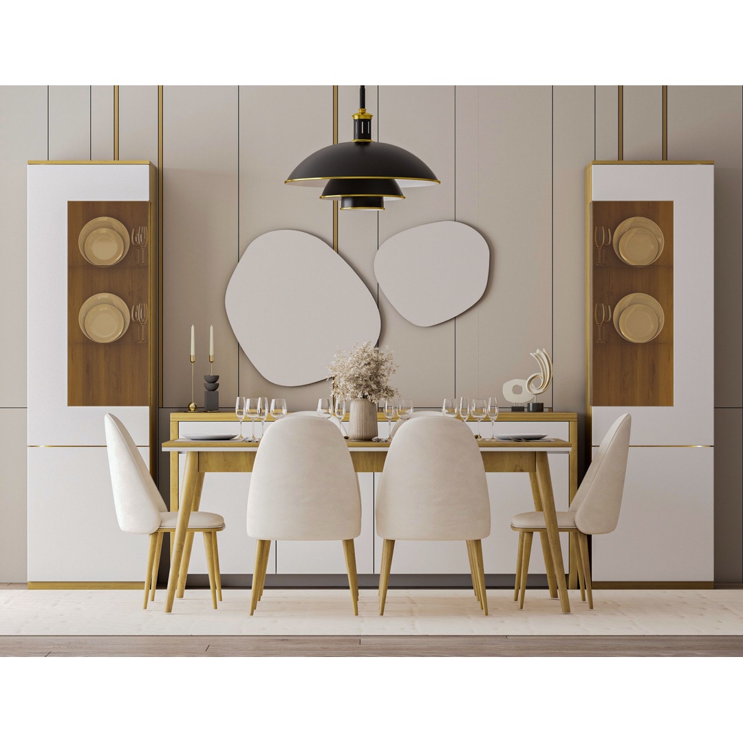 طقم غرفة طعام عصري كاملة - Mzdrs001