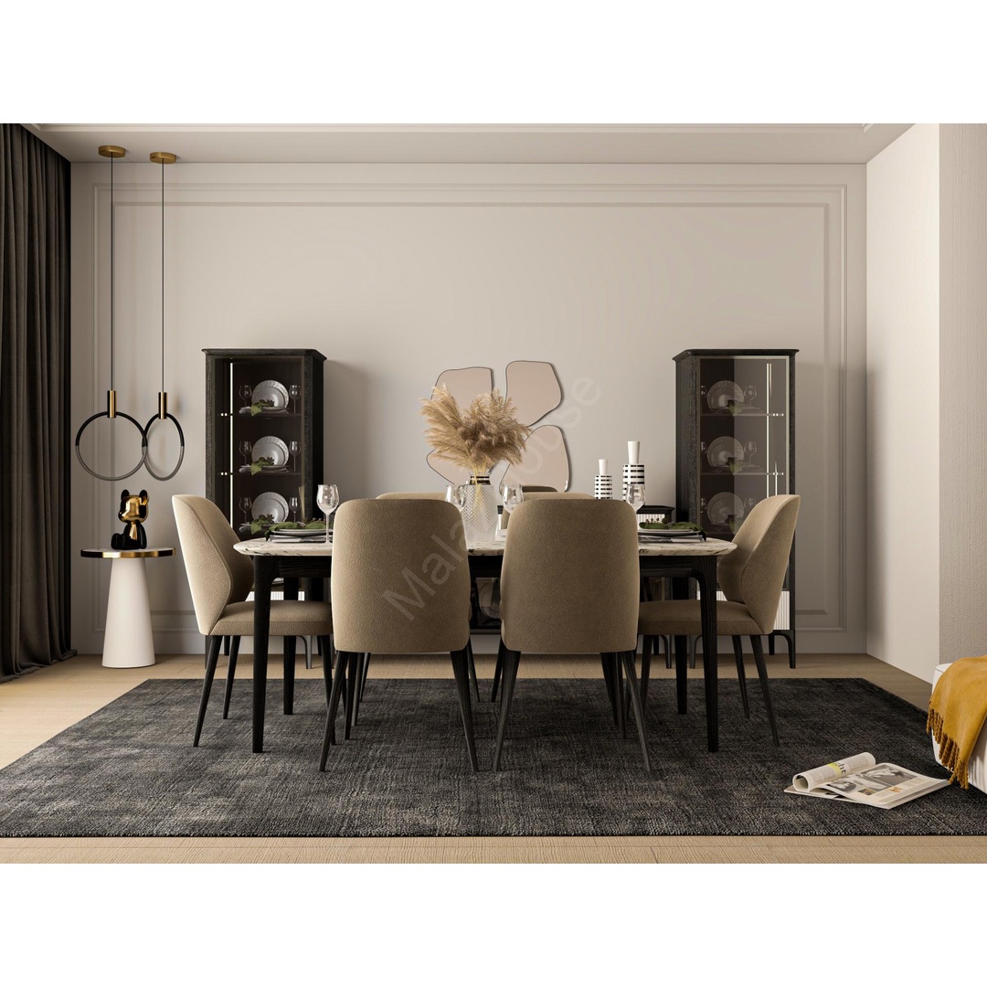 طقم غرفة طعام عصري كاملة - Mzdrs002