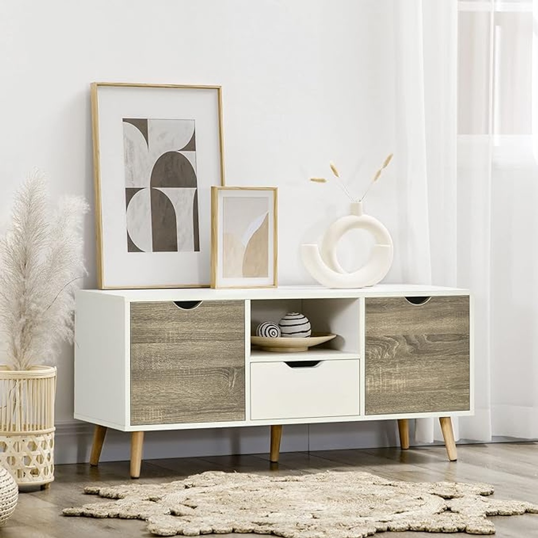 وحدة تلفزيون مودرن - 120 سم - بيج - Mztv168