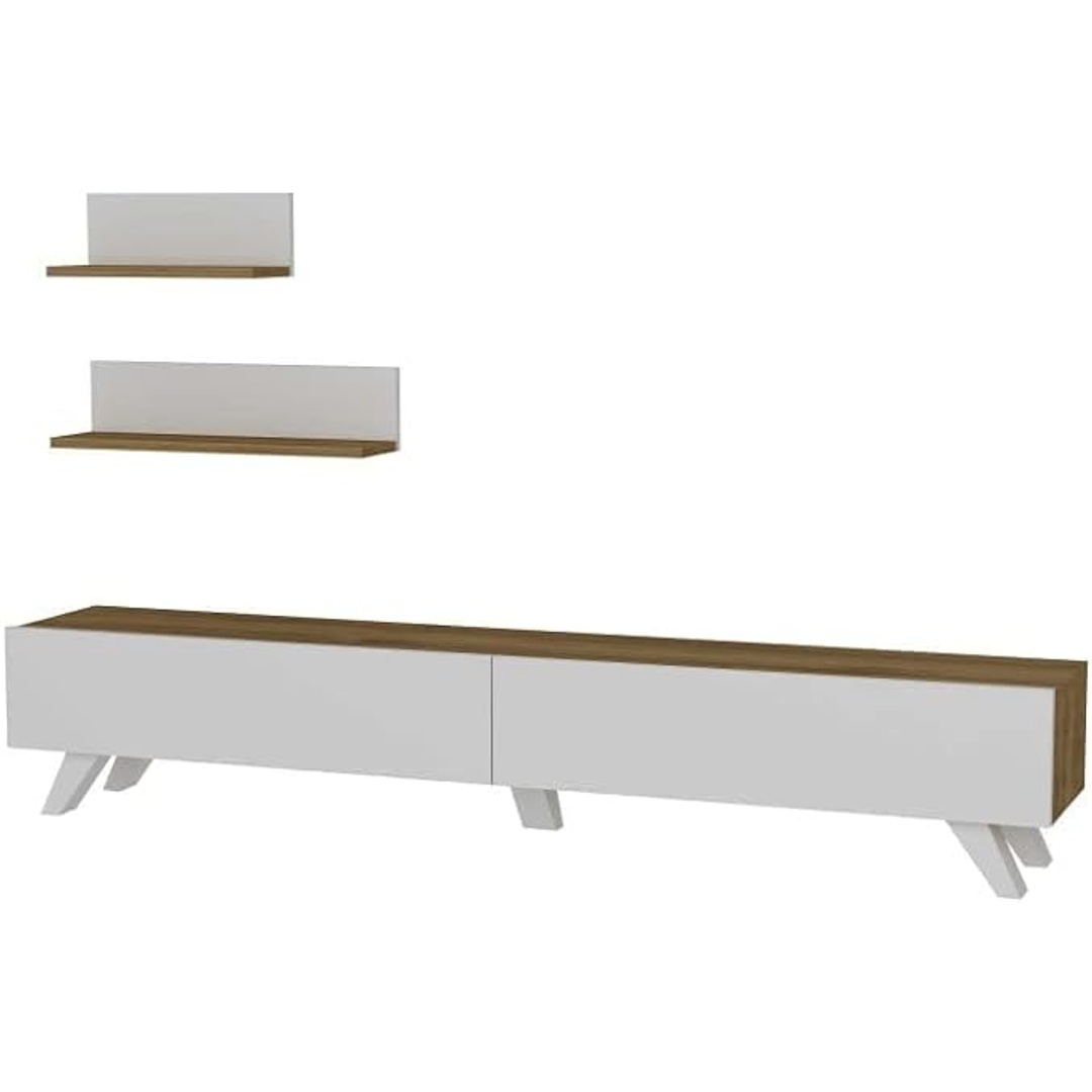 وحدة تلفزيون مودرن - 180 سم - أبييض - Mztv211