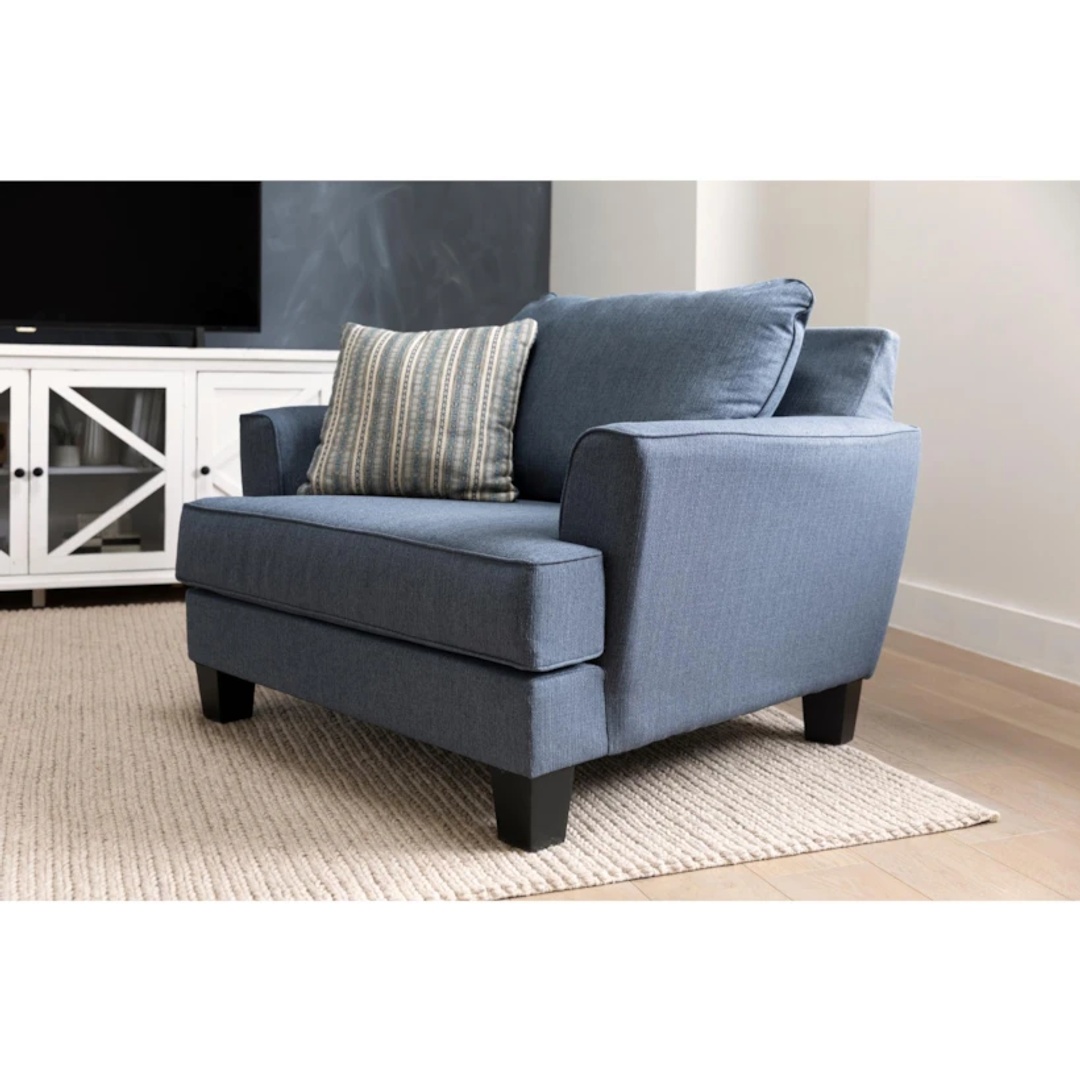 كرسي إيليا بذراعين - 90 سم - أزرق - Mzch003