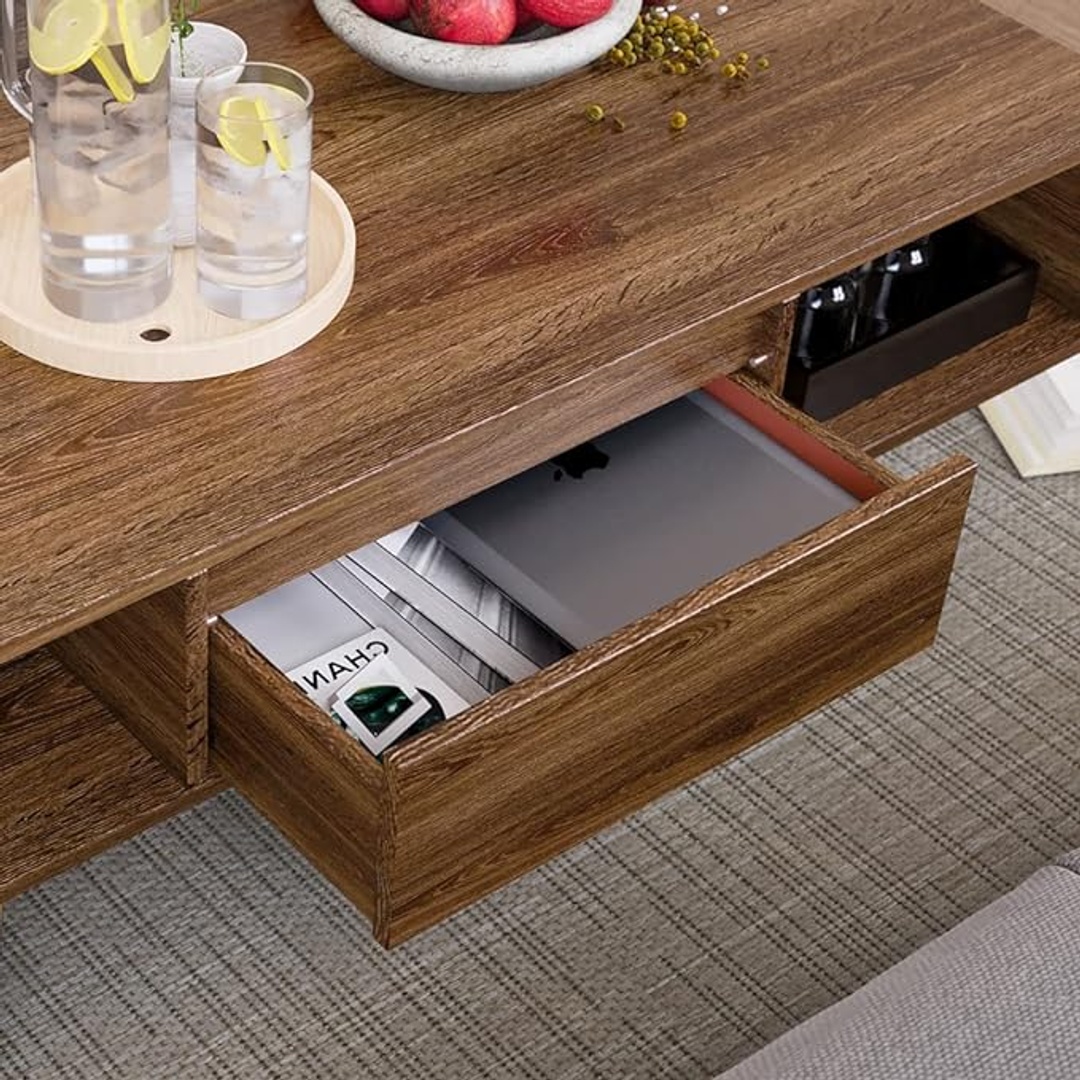 ترابيزة قهوة عصرية - 120 سم - بني - Mzct005