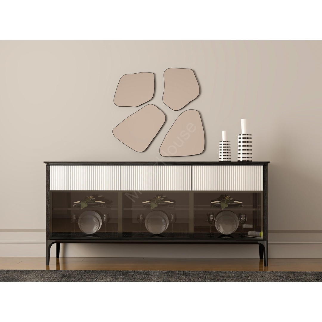 طقم غرفة طعام عصري كاملة - Mzdrs002