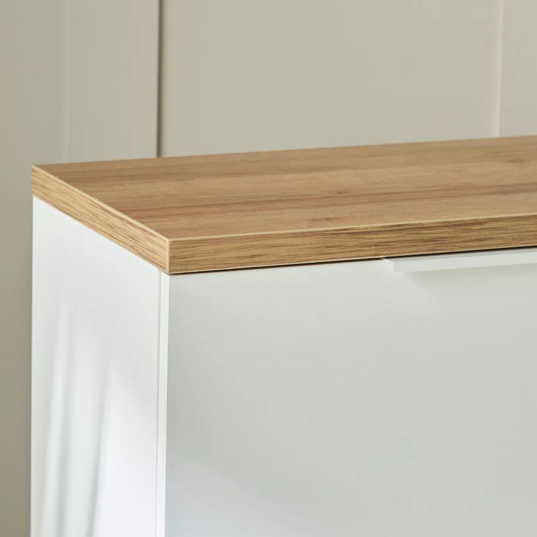 جزامة أحذية 6 درف - 120 سم - أبيض - Mzsr023