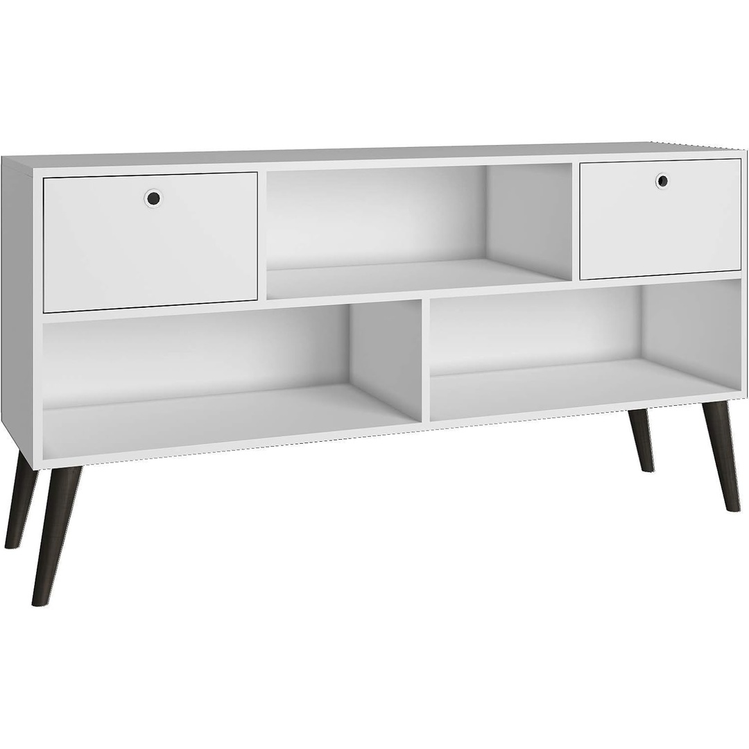 وحدة تلفزيون حديثة بأرجل مرتفعة - 140 سم - أبيض - Mztv202