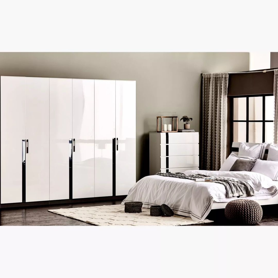 دولاب ملابس كبير 6 أبواب - 240 سم - Mzwd009