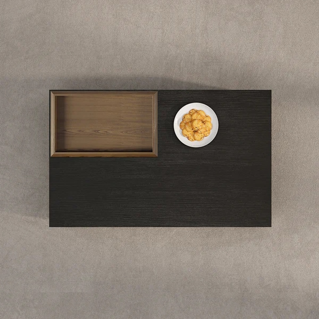 ترابيزة قهوة عصرية - 120 سم - أسود - Mzct033