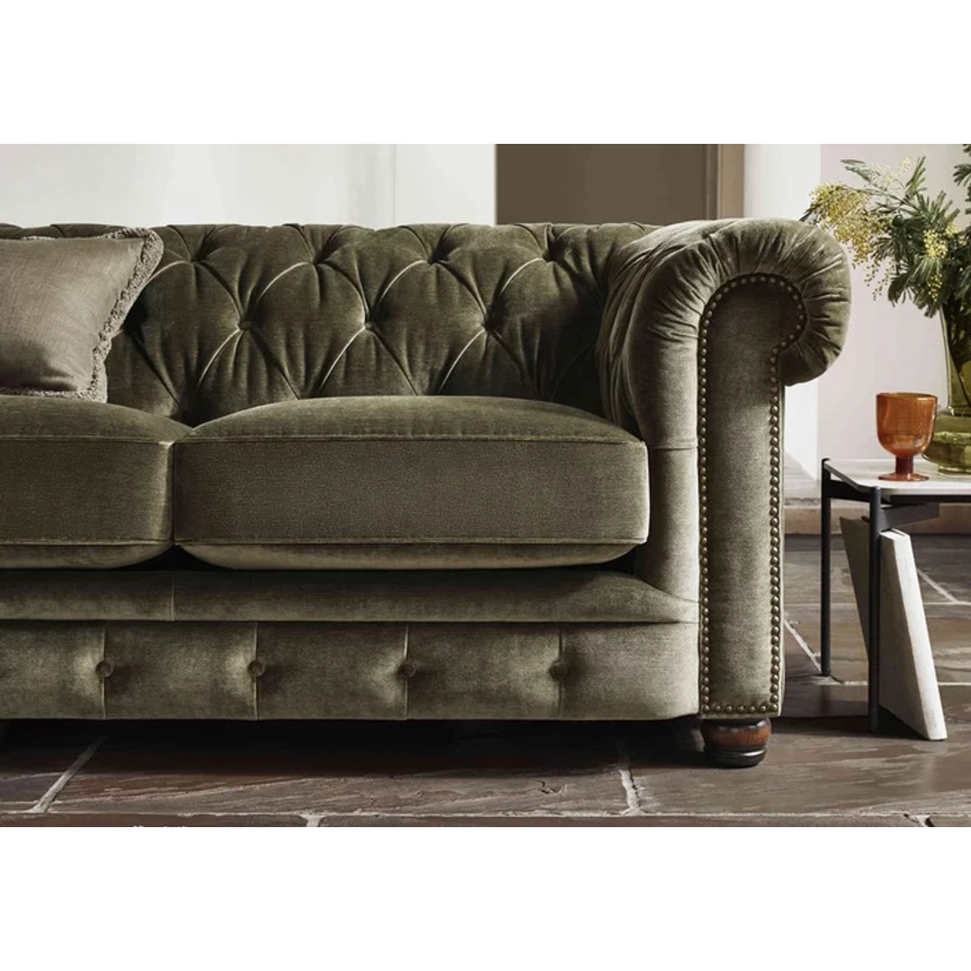 أريكة شاكلتون لغرفة المعيشة - 220 سم - أخضر - Mzsf012