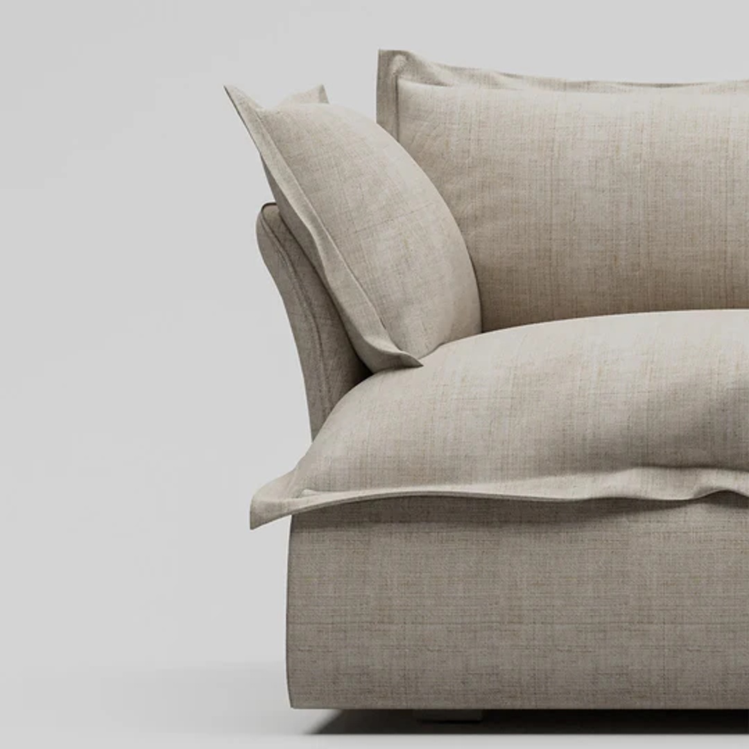 أريكة هيفن بمقعدين - 180 سم - بيج - Mzsf013