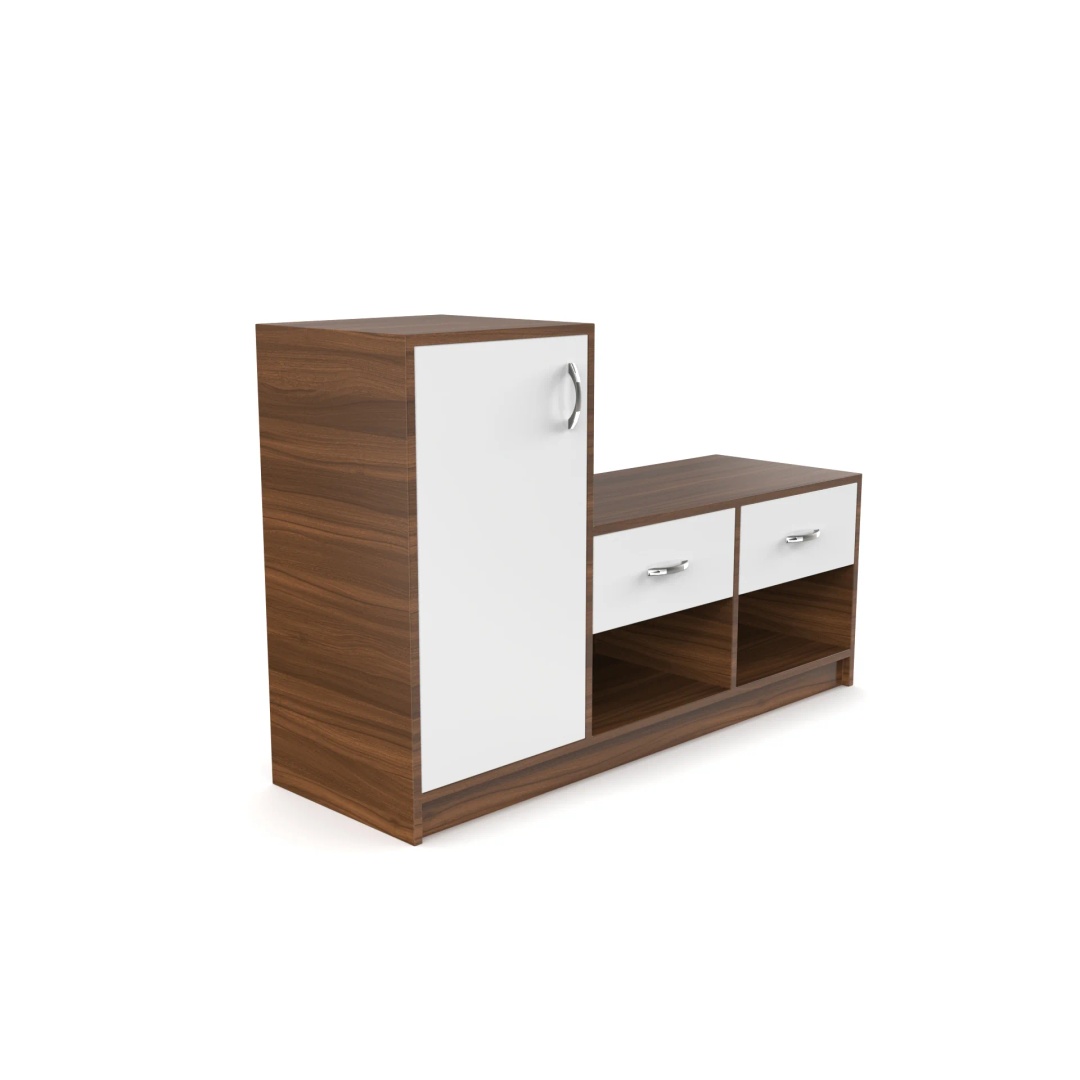 جزامة أحذية ليب - 120 سم - أبيض/بني - Mzsr013