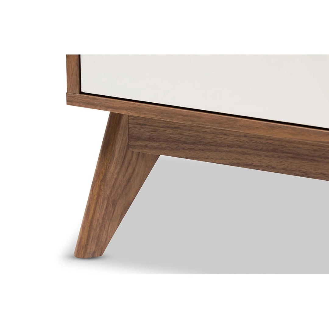 جزامة أحذية متعددة الرفوف - 100 سم - أبيض - Mzsr017