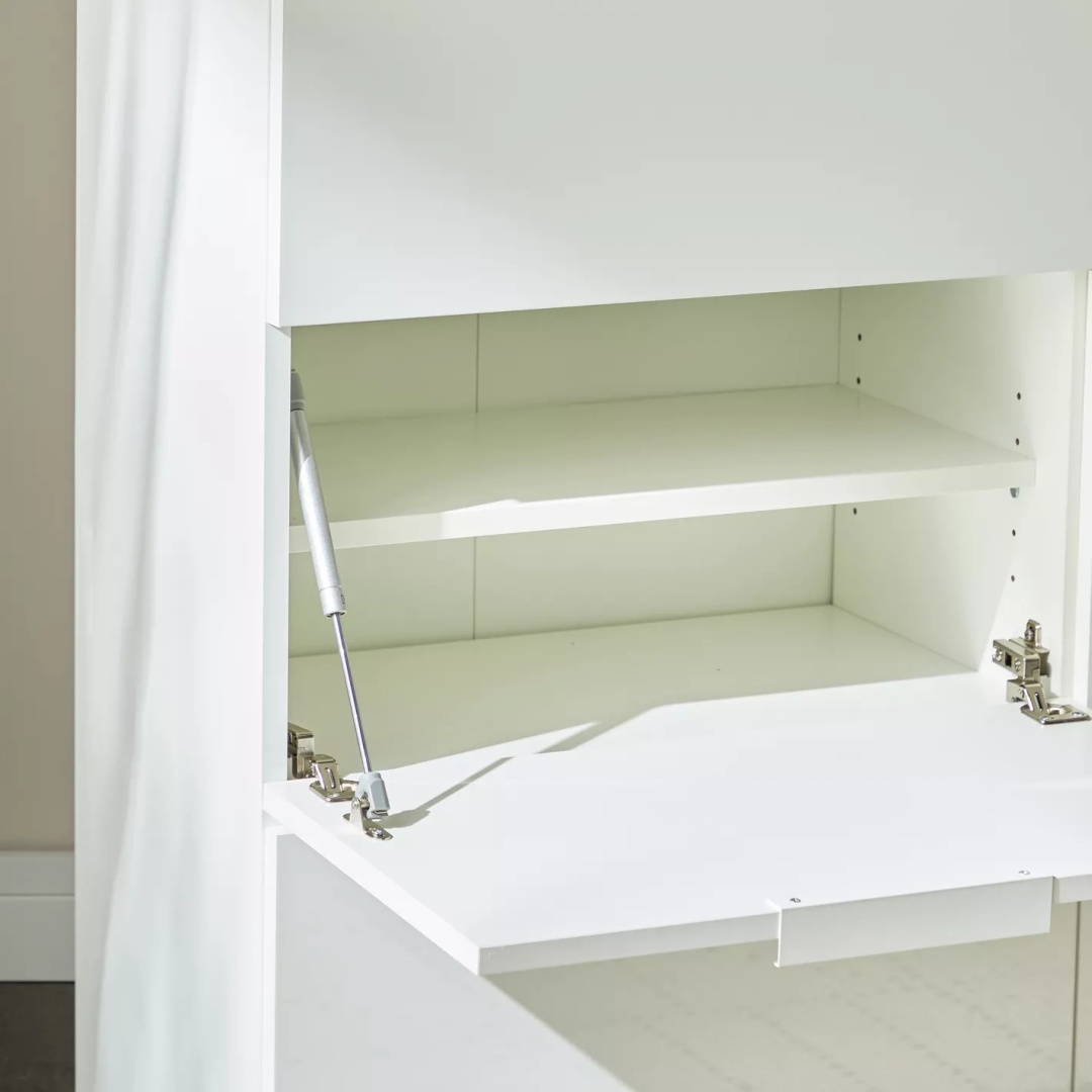 جزامة أحذية 6 درف - 120 سم - أبيض - Mzsr023