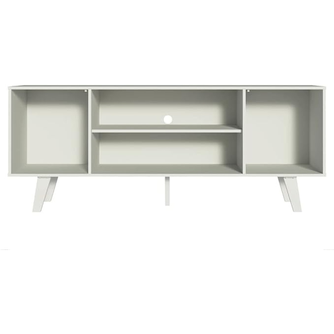 وحدة تلفزيون مودرن - 120 سم - أبيض/بيج - Mztv165