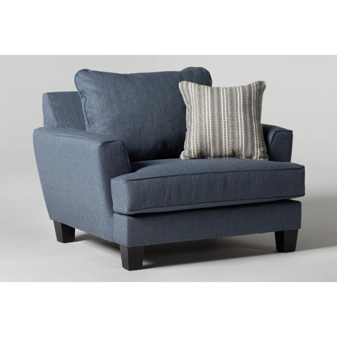 كرسي إيليا بذراعين - 90 سم - أزرق - Mzch003