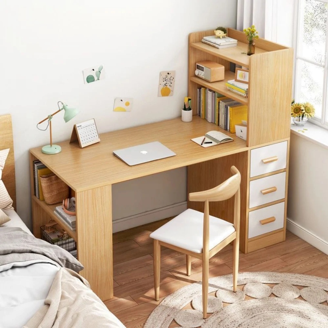 مكتب دراسة عصري - 140 سم - بيج - Mzsd002