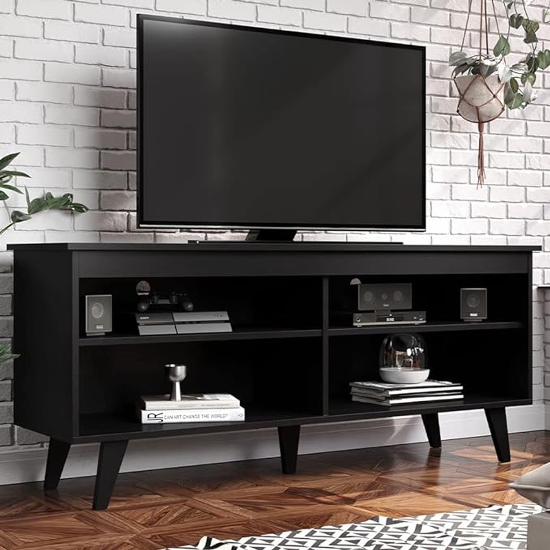 وحدة تلفزيون مودرن - 120 سم - أسود - Mztv205