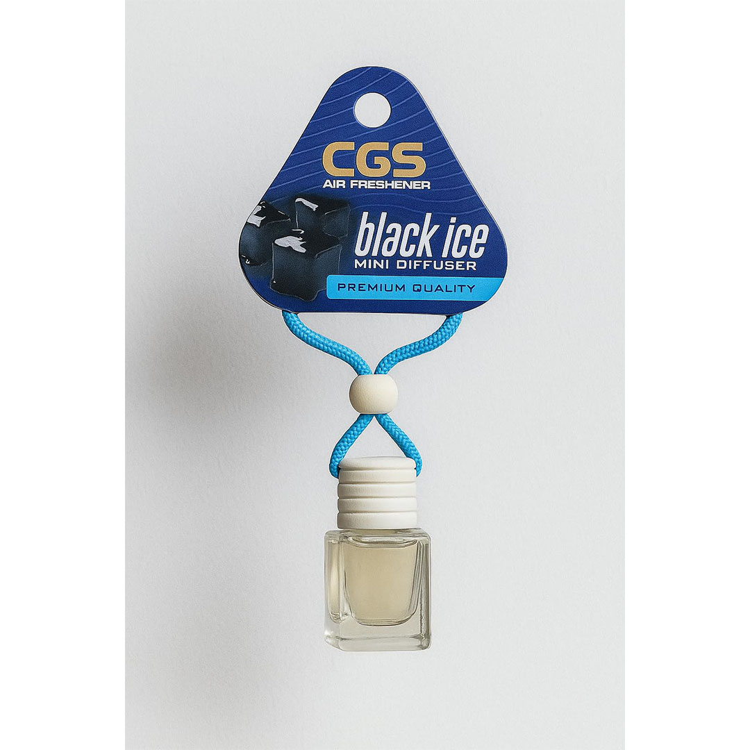 معطر جو - موزع صغير برائحة الثلج الأسود للسيارة والمنزل