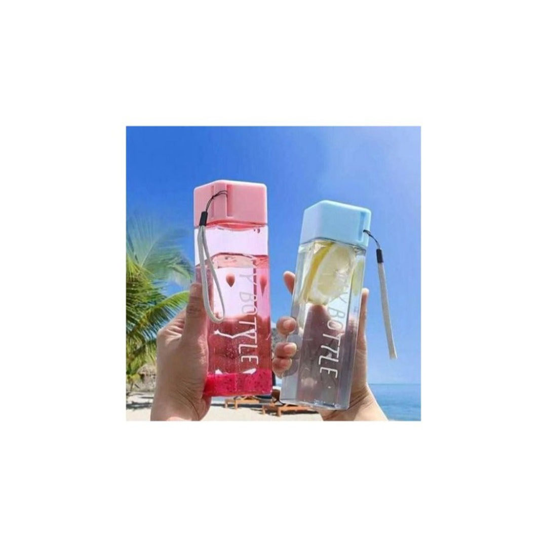 زجاجة مياه بلاستيك للمدرسة والنادي - 500 مل - أزرق