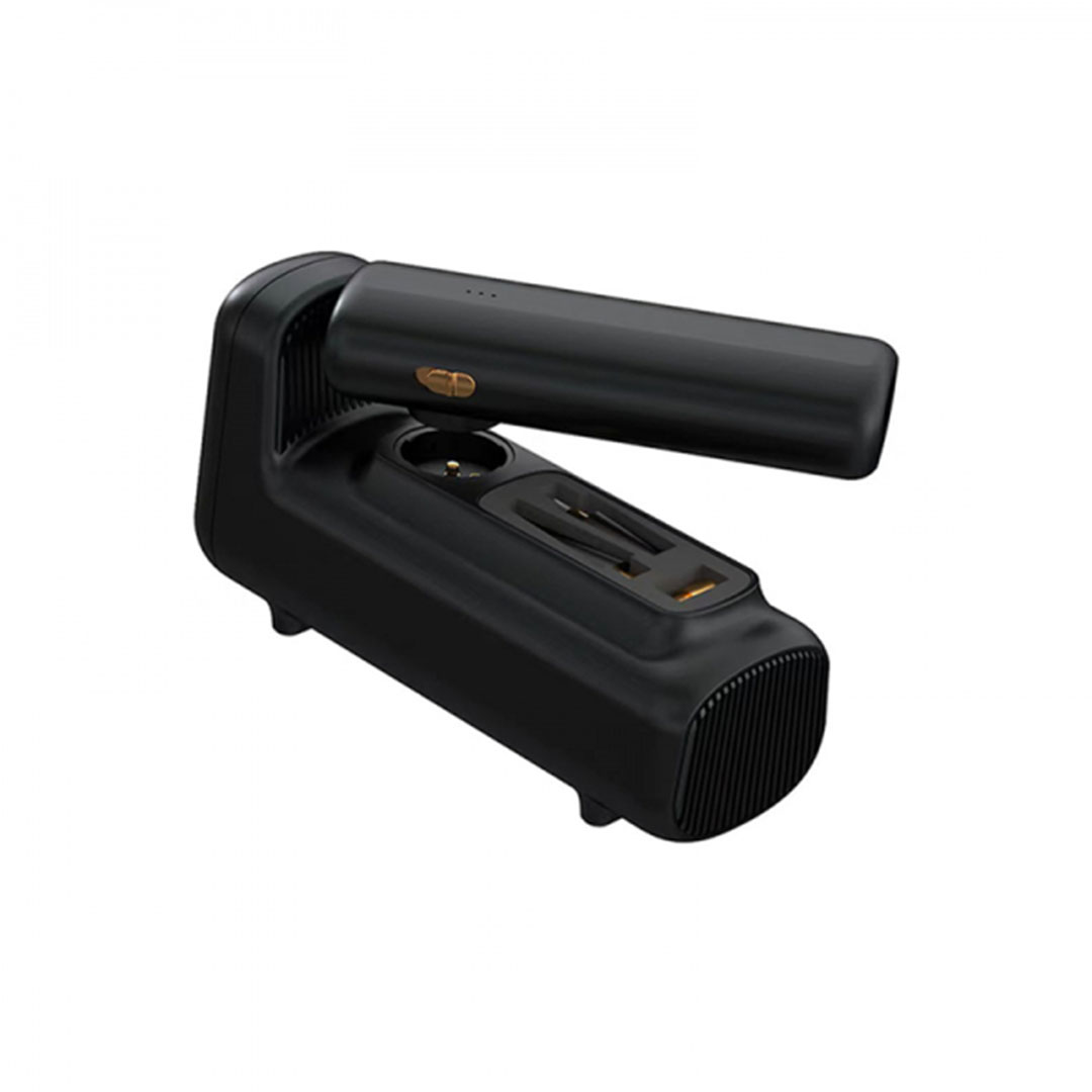 مكنسة كهربائية WIWU Wi-Ai002 5 في 1 (شفط ونفخ)، مضخة هواء، ومصباح يدوي، بشاشة رقمية - أسود