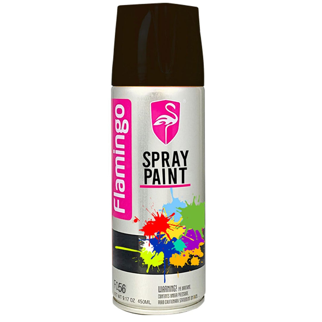 بخاخ طلاء سيارات أسود مطفي من فلامنجو - 450 مل