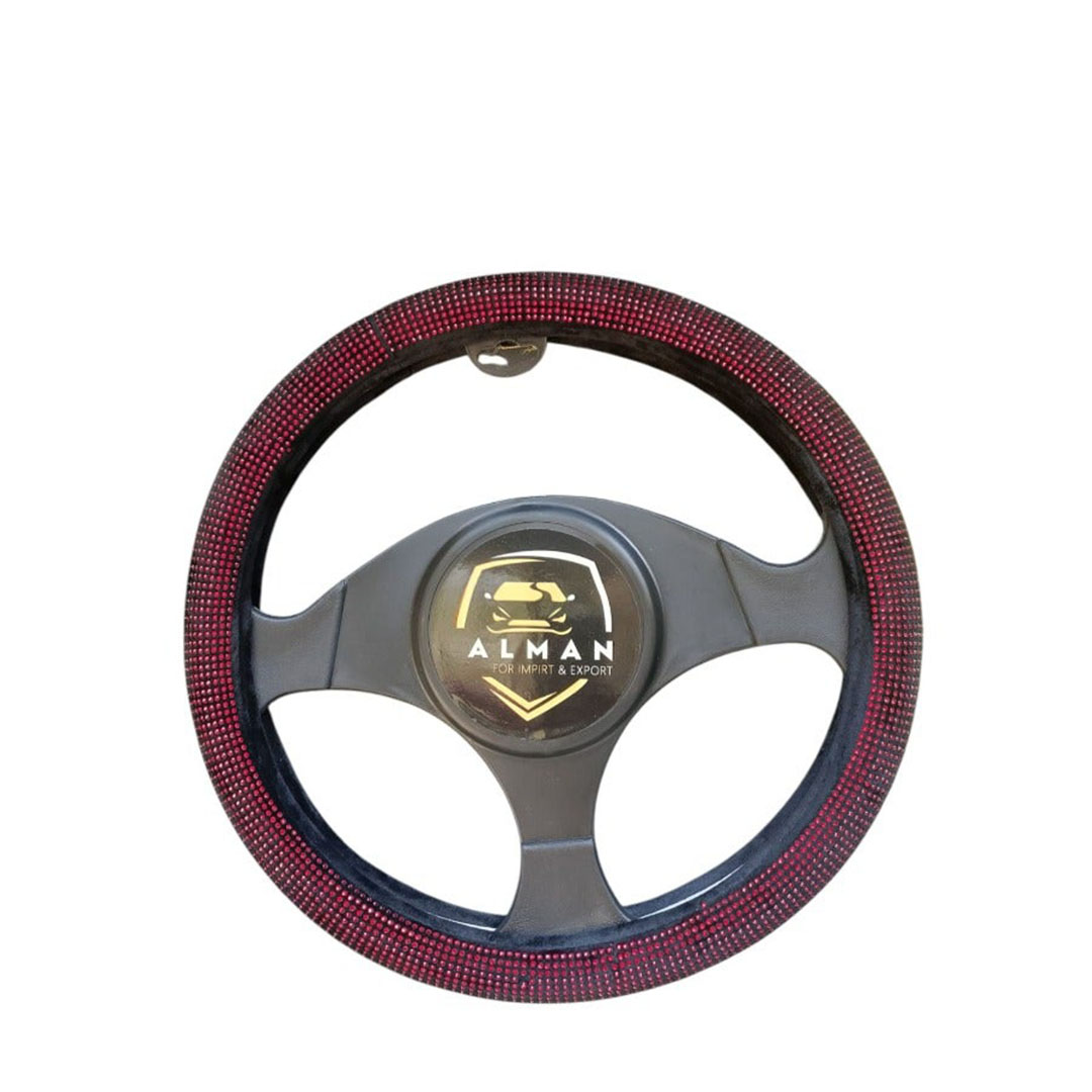 جراب دركسيون عالمي للسيدات مزين بفصوص - أحمر