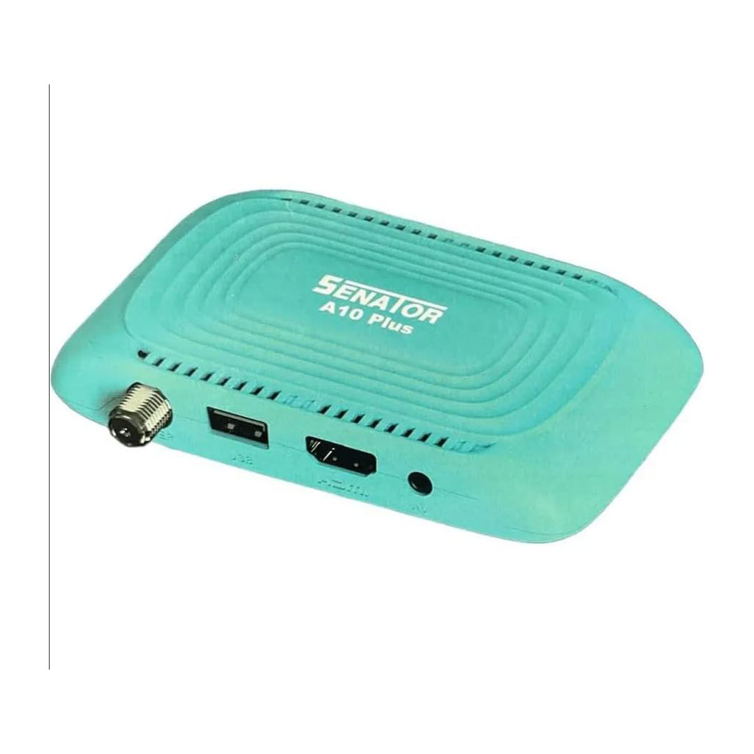 جهاز استقبال رقمي صغير HD - ريموت - A10 بلس - أخضر