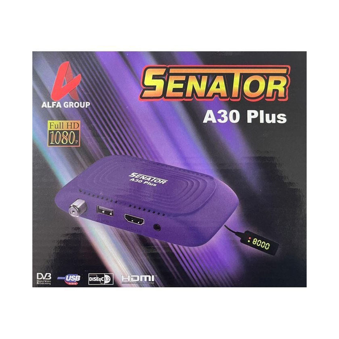 رسيفر سيناتور ميني - A30 Plus - ديجيتال - FHD - بنفسجي