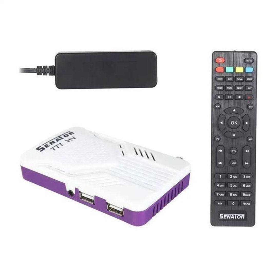 سنتور 777 HV جهاز استقبال رقمي فضائي ميني HD - أبيض