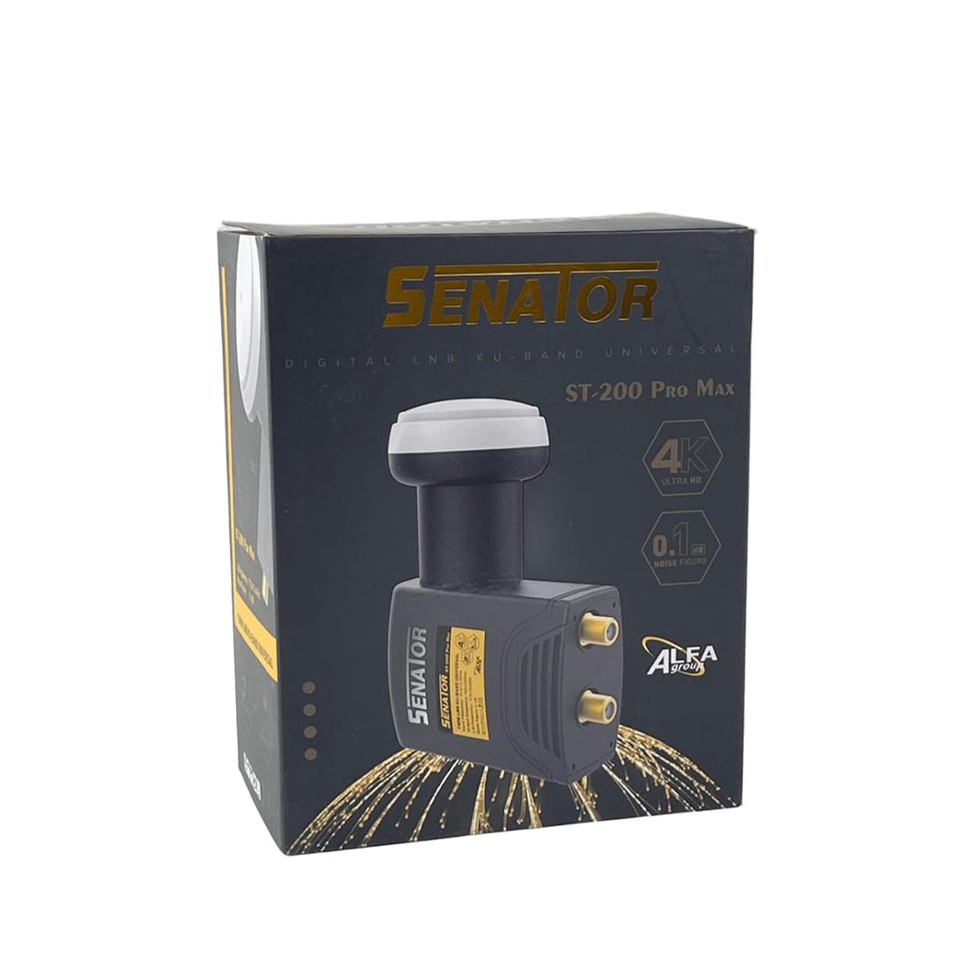 مستقبل إشارة سيناتور - LNB Pro Max - KU-Band - ST-200 - أسود