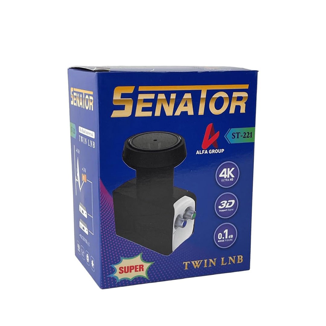 وحدة استقبال مزدوجة LNB - KU-Band - ST-221 - أسود