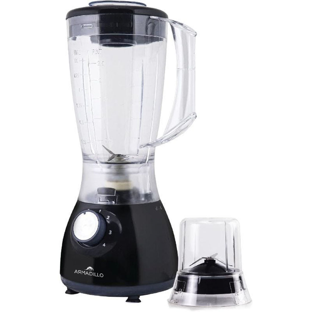خلاط كهربائي ارماديللو - 1.5 لتر - 400 وات - اسود - ARM-SDA-BLD-BK-0001