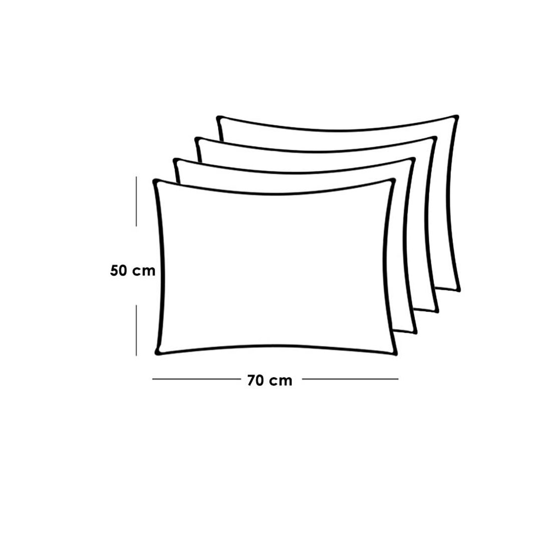 طقم 4 مخدات مريحة - 50*70 سم
