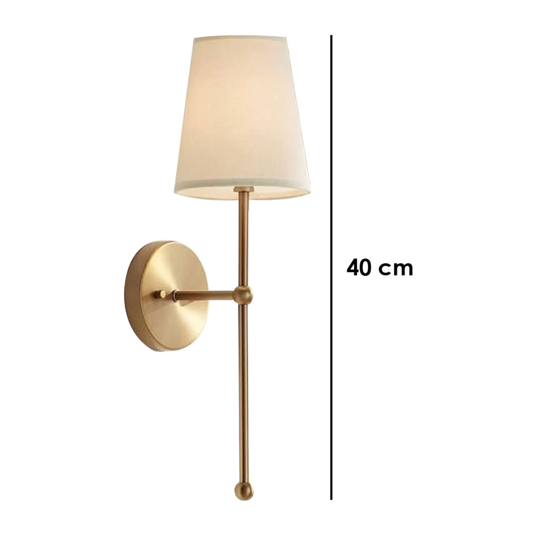 ابليك حائط أنيق - ذهبي وأوف وايت