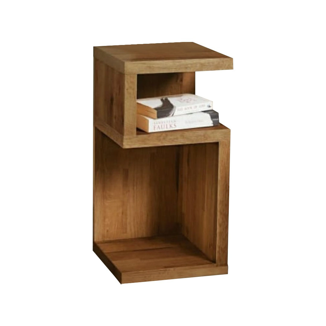 ترابيزة جانبية خشب ام دي اف أسباني - بيج - 60 سم