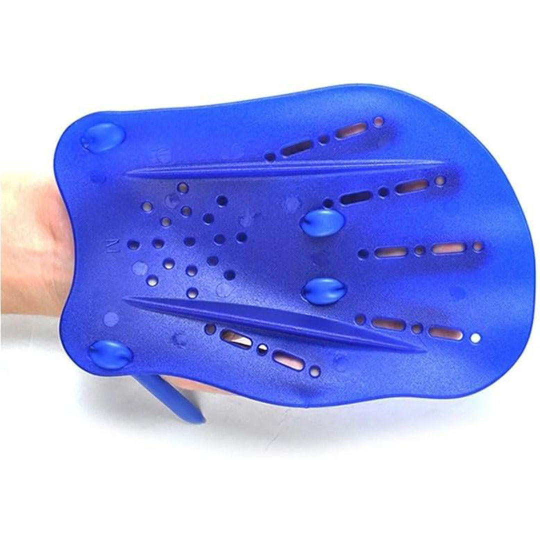 مجاديف السباحة اليدوية - قطعتان - أزرق