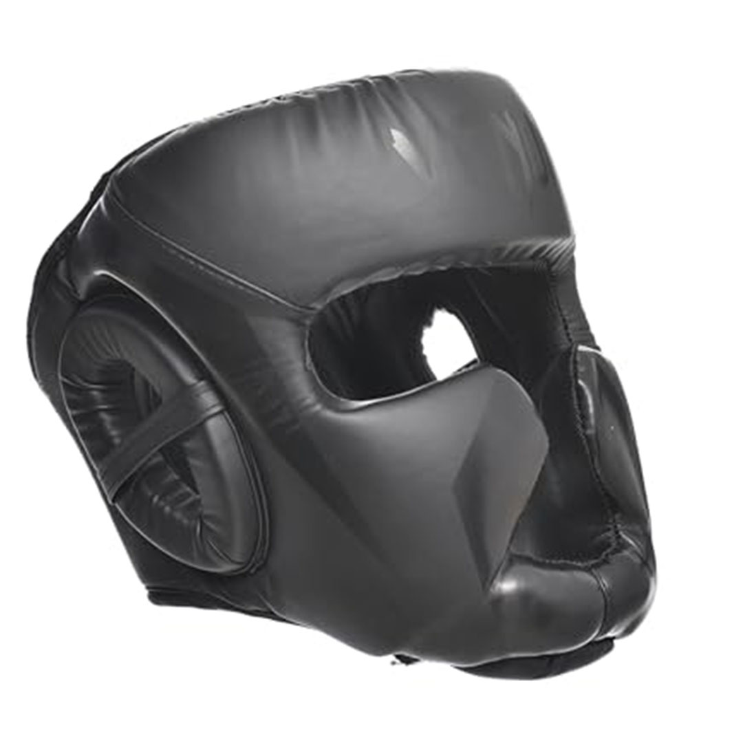 واقي رأس للملاكمة والرياضات القتالية - أسود - L