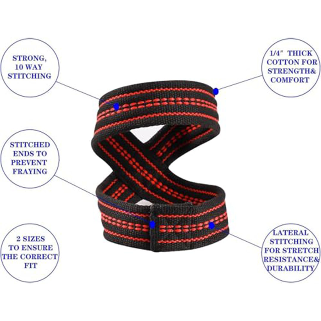 أحزمة رفع أثقال قوية ومتينة بشكل 8