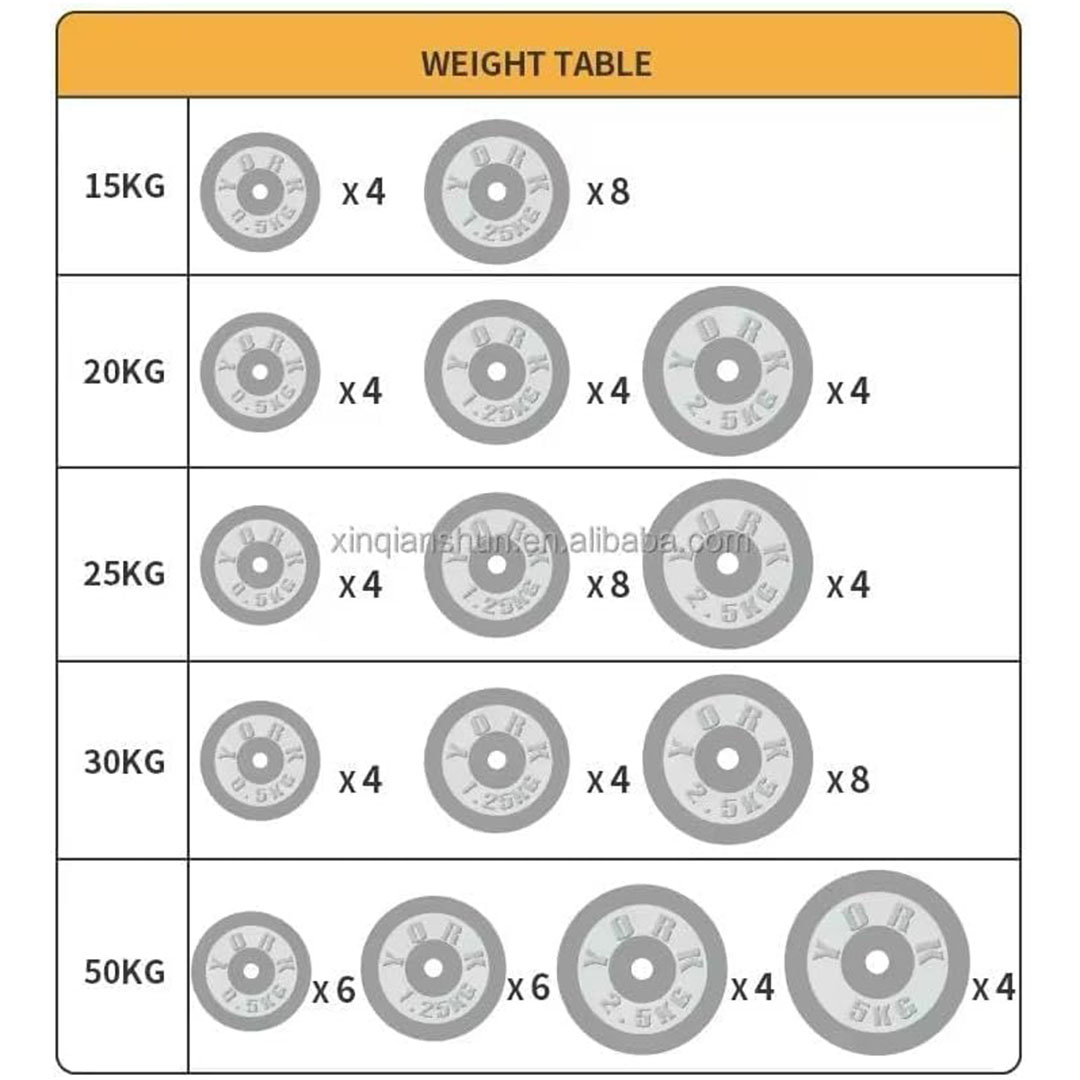 مجموعة دمبلز وبار 2 في 1 - 20 كجم - فضي/أحمر