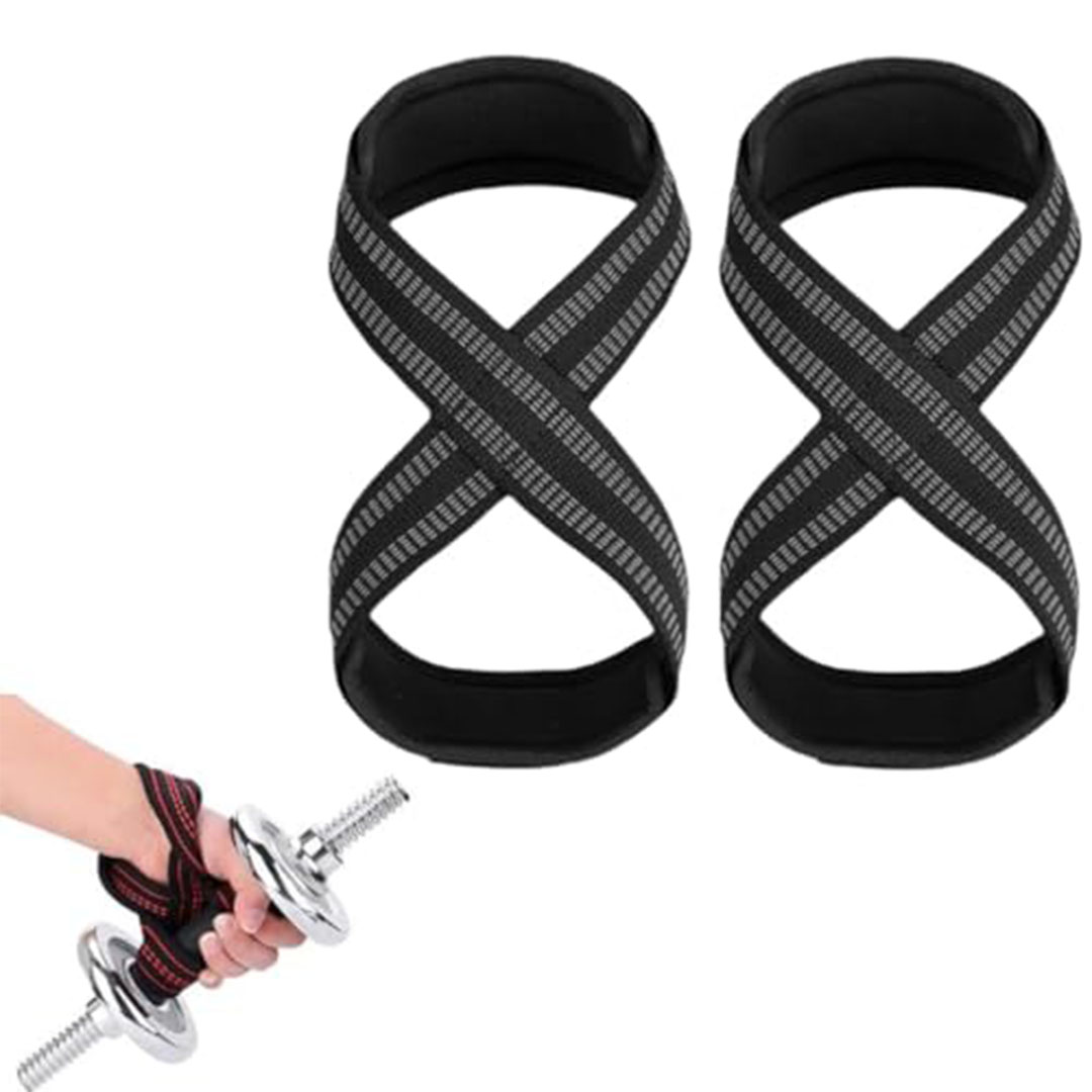 أحزمة رفع أثقال قوية ومتينة بشكل 8