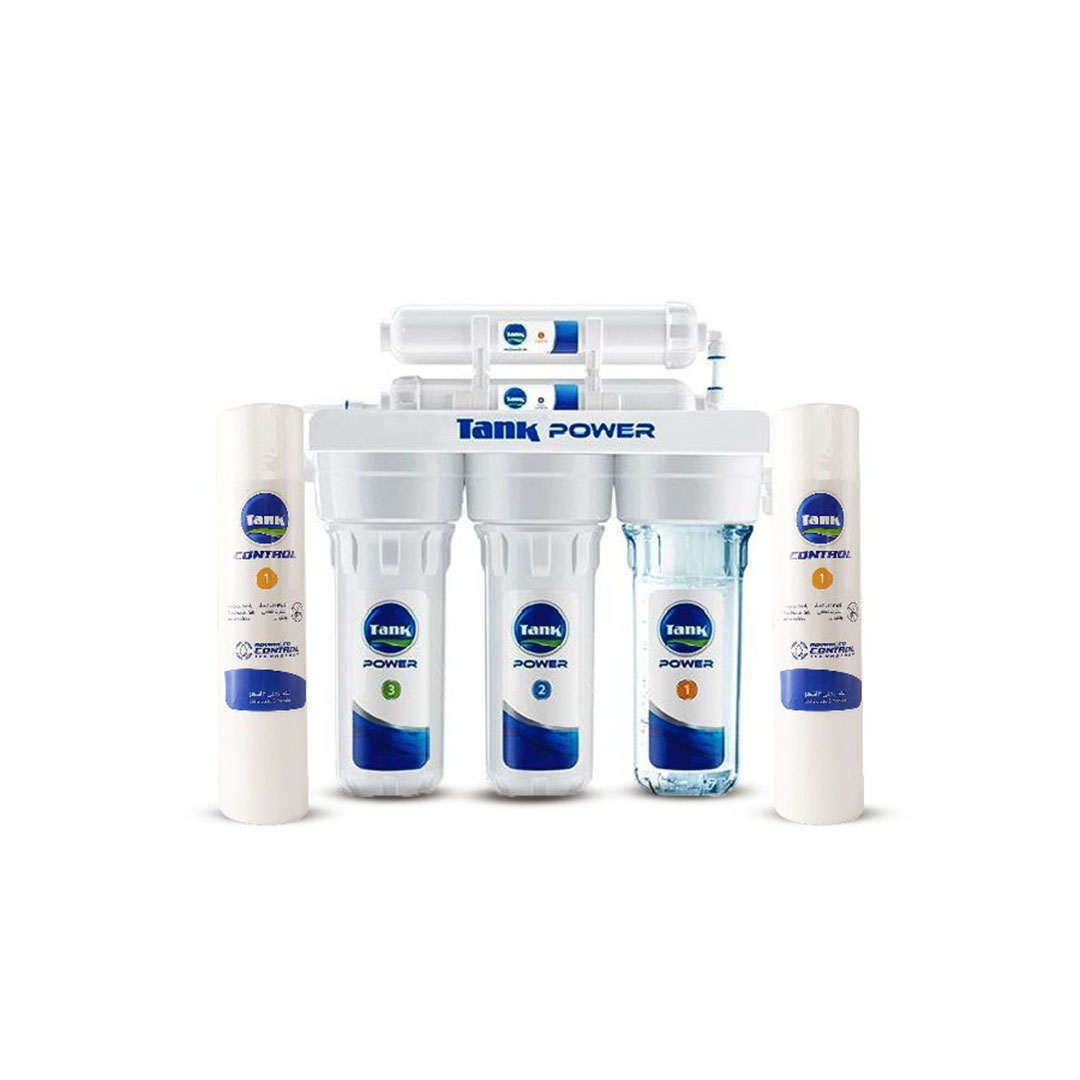 فلتر مياه تانك باور - 5 مراحل + 2 خرطوشة إضافية
