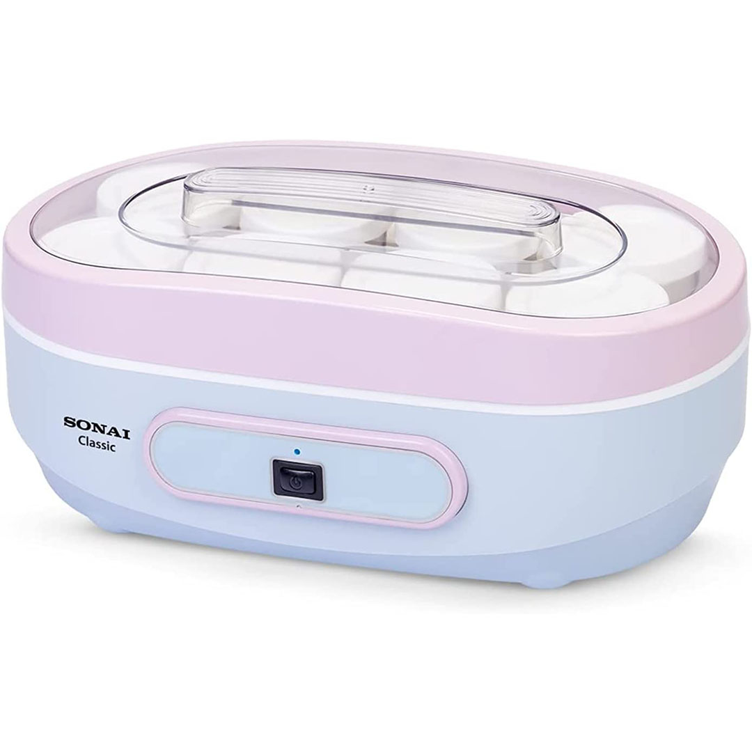 ماكينة صنع الزبادي سوناي - 20 وات - 8 برطمان زجاجي - MAR-1077