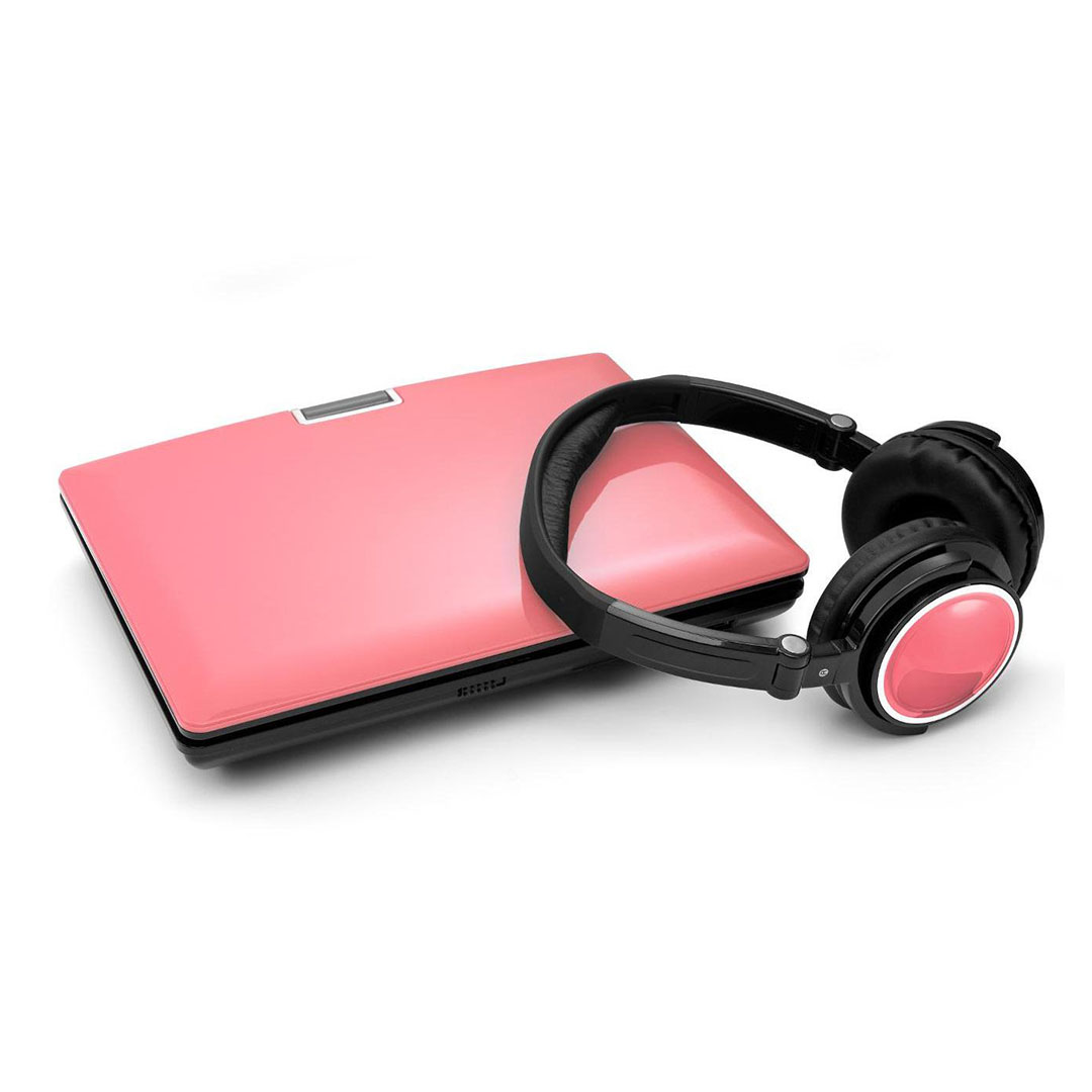 مشغل أقراص DVD محمول Lenco - 9 بوصة - وردي - DVP-936