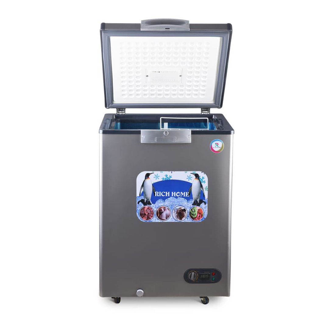 ديب فريزر أفقي ريتش هوم - 170 لتر - فضي - RH-CFD 170ss