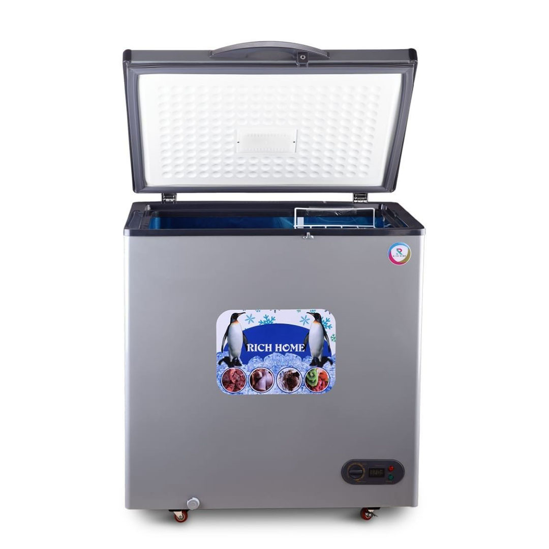 فريزر أفقي ريتش هوم - 270 لتر - فضي - RH-CFD 270ss