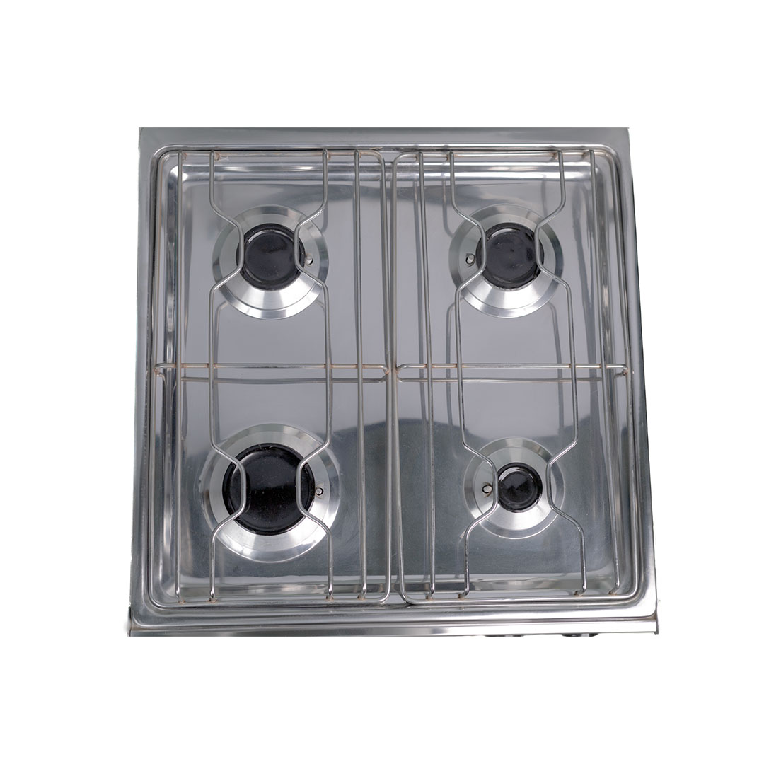 مسطح تسخين غاز نور - 4 شعلات - فضي - GS-FLS 4 S 60 I