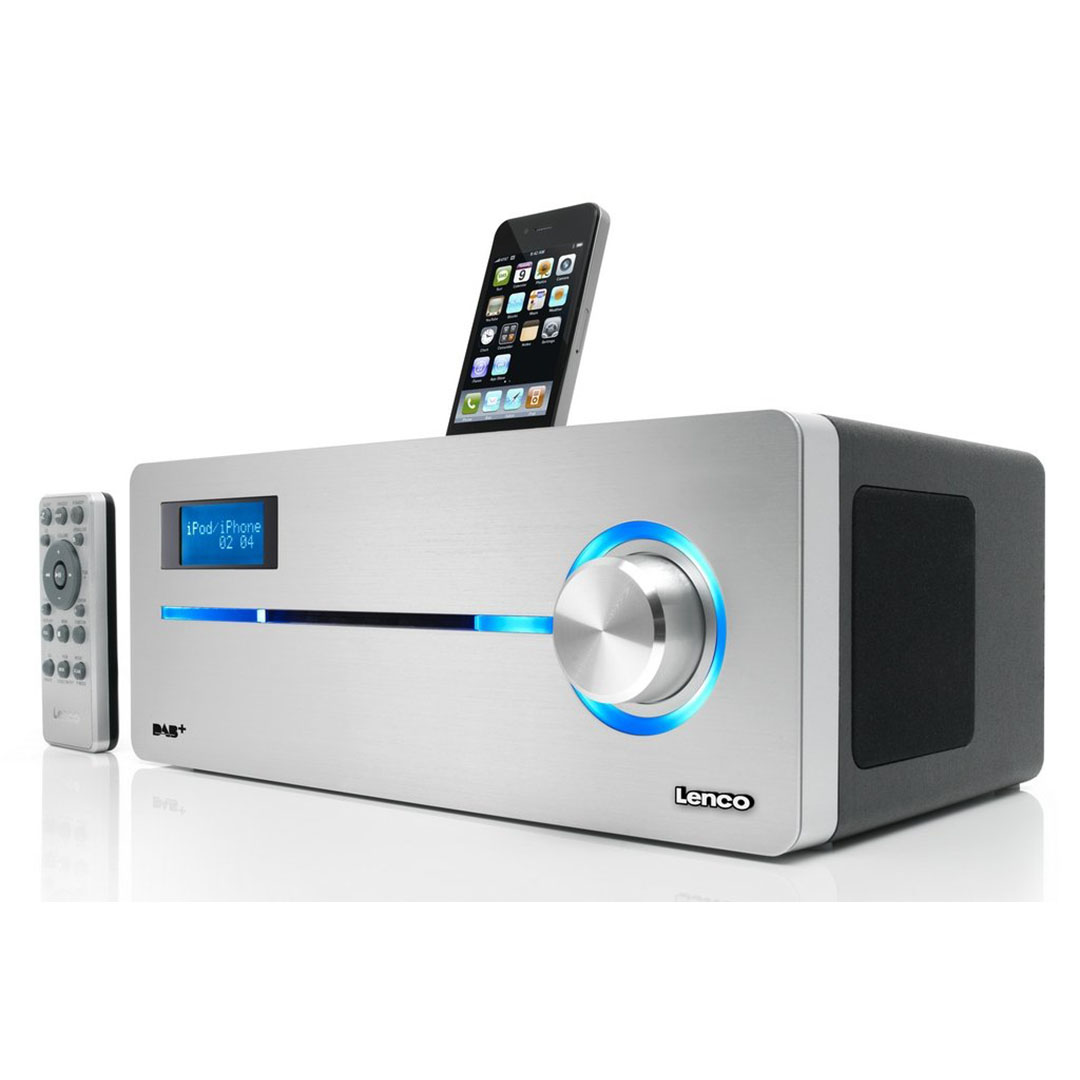 قاعدة توصيل LENCO IPD9000 - لأجهزة iPhone/iPod - راديو FM - مشغل أقراص مضغوطة/MP3