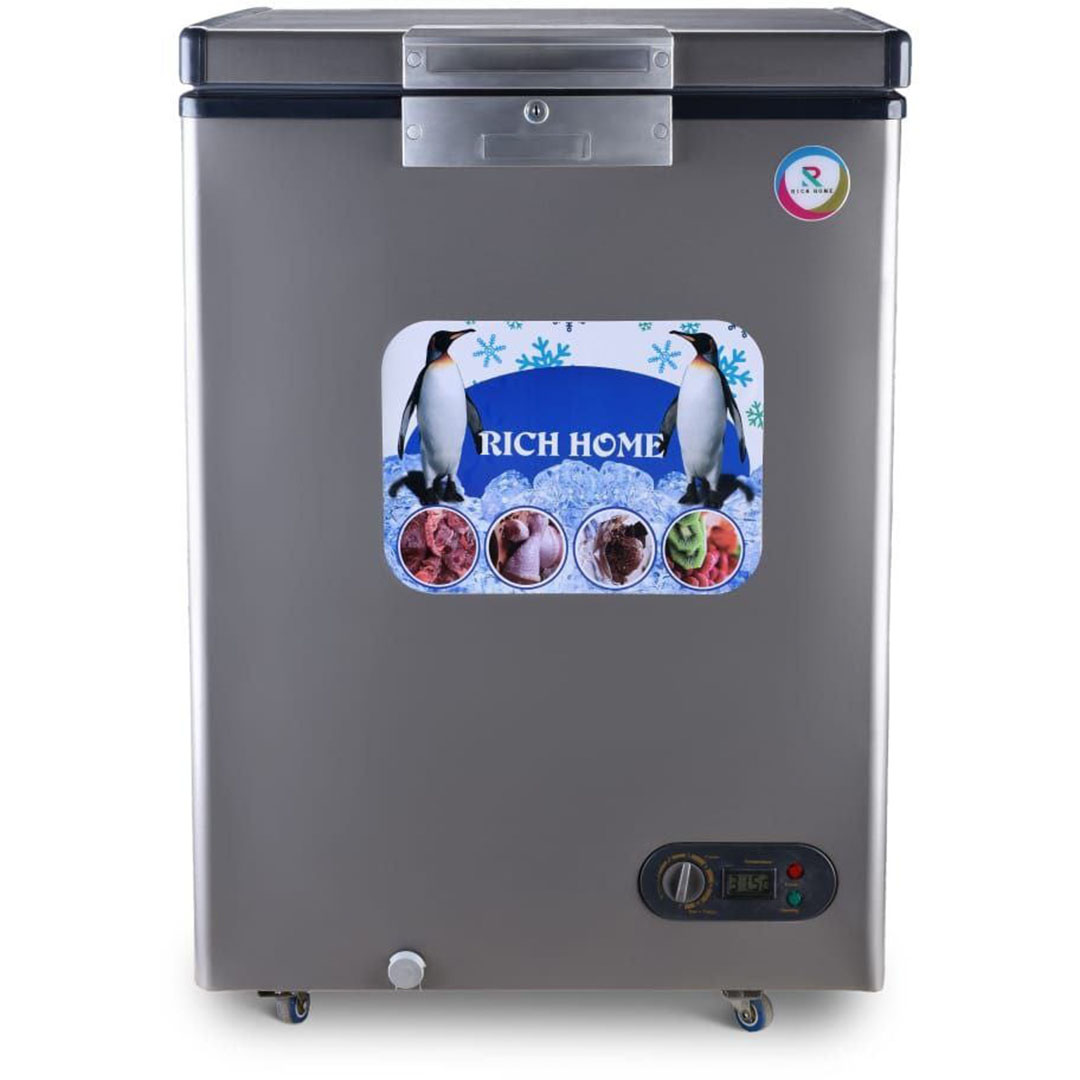 ديب فريزر أفقي ريتش هوم - 170 لتر - فضي - RH-CFD 170ss