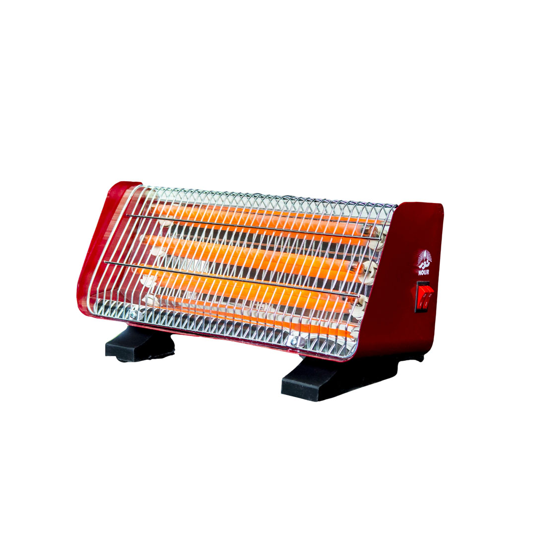 دفاية هالوجين كهرباء نور - 3 شمعات - احمر - H 306