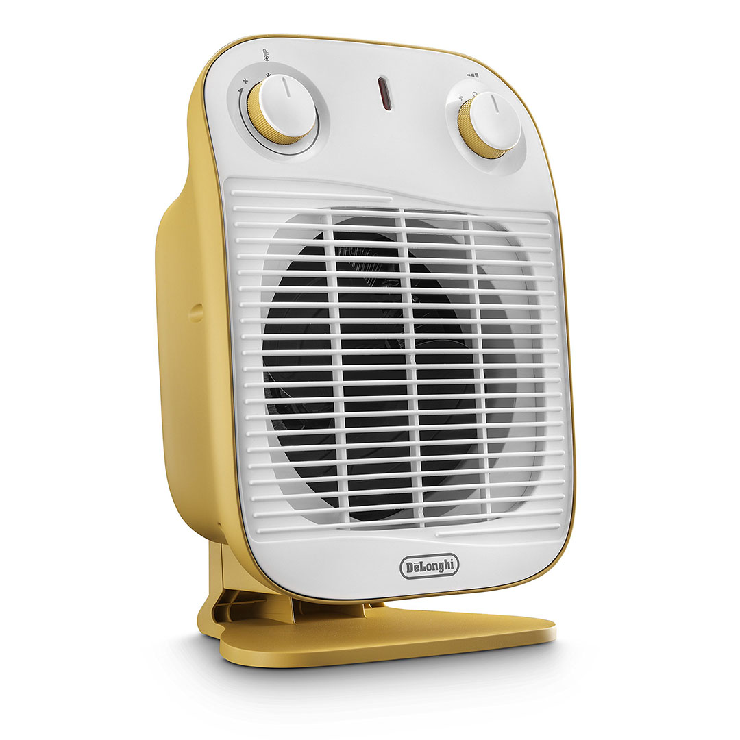 دفاية مروحة كهرباء ديلونجي - 2000 وات - اصفر وابيض - HFS50B20YE
