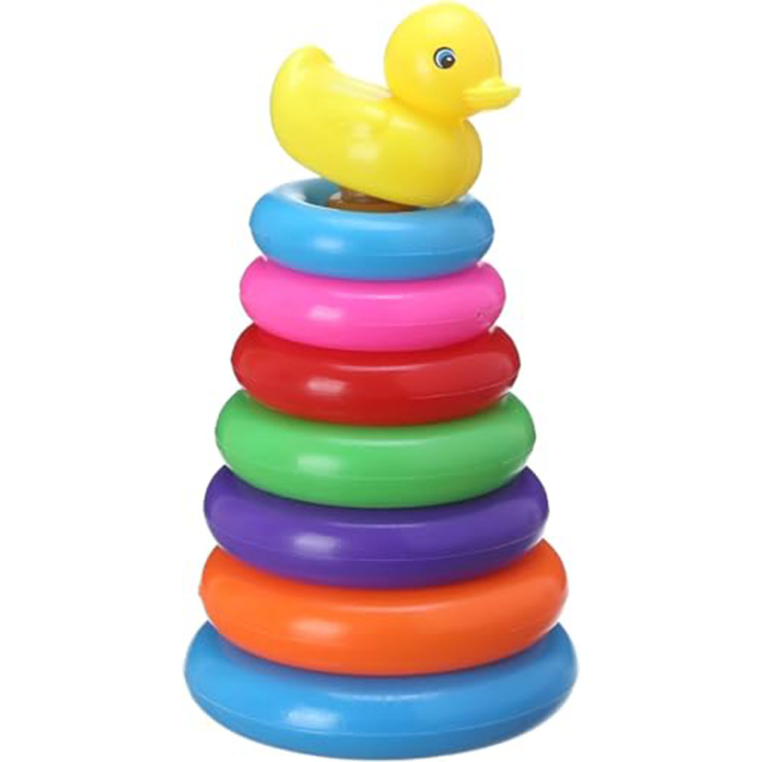 لعبة حلقة بطة جيني للأطفال متعددة الالوان